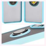 Carcasa Bizon Hybrid Ring compatibila cu Xiaomi Poco F6, Light Blue 7 - lerato.ro