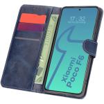 Husa flip cover Bizon Pocket compatibila cu Xiaomi Poco F6, Navy Blue 3 - lerato.ro