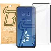 Folie sticla securizata Bizon Glass Edge 2 compatibila cu Xiaomi 14T, Negru