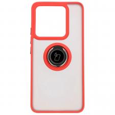 Carcasa Bizon Hybrid Ring compatibila cu Xiaomi 14T, Rosu