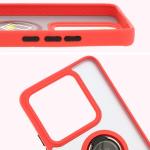 Carcasa Bizon Hybrid Ring compatibila cu Xiaomi 14T, Rosu 4 - lerato.ro