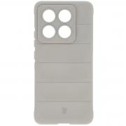 Carcasa Bizon Tur compatibila cu Xiaomi 14T Pro, Light Grey
