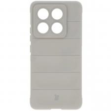 Carcasa Bizon Tur compatibila cu Xiaomi 14T Pro, Light Grey