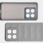 Carcasa Bizon Tur compatibila cu Xiaomi 14T Pro, Light Grey 7 - lerato.ro