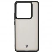 Carcasa Bizon Angelo compatibila cu Xiaomi 14T Pro, Transparent / Negru