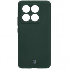 Carcasa Bizon Soft compatibila cu Xiaomi 14T Pro, Dark Green