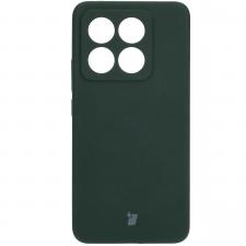 Carcasa Bizon Soft compatibila cu Xiaomi 14T, Dark Green