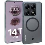 Carcasa Bizon CrystalO cu MagSafe compatibila cu Xiaomi 14T Pro, Transparent 3 - lerato.ro