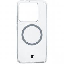 Carcasa Bizon CrystalO cu MagSafe compatibila cu Xiaomi 14T Pro, Transparent
