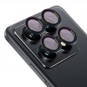 Folie sticla securizata camera foto Bizon Glass Snap Lens compatibila cu Xiaomi 14T Pro, Negru