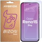 Folie sticla securizata Bizon Glass Mule compatibila cu Oppo Reno 15 Pro, Transparent 2 - lerato.ro