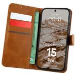 Husa flip cover Bizon Pocket compatibila cu Oppo Reno 15 Pro, Maro 3 - lerato.ro