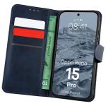 Husa flip cover Bizon Pocket compatibila cu Oppo Reno 15 Pro, Navy Blue 3 - lerato.ro