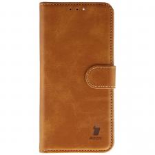 Husa flip cover Bizon Pocket compatibila cu Oppo Reno 15, Maro