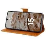 Husa flip cover Bizon Pocket compatibila cu Oppo Reno 15, Maro 6 - lerato.ro