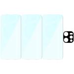 Set protectie 4in1 Bizon Glass Clear Pack, 3 folii sticla ecran + 1 folie sticla camera foto, compatibil cu Oppo Reno 15, Transparent 7 - lerato.ro