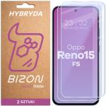 Set 2 folii sticla securizata Bizon Glass Mule Duo compatibile cu Oppo Reno 15 FS, Transparent 2 - lerato.ro