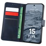 Husa flip cover Bizon Pocket compatibila cu Oppo Reno 15 F / FS, Navy Blue 3 - lerato.ro