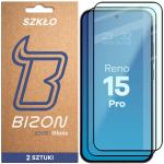 Set 2 folii sticla securizata Bizon Glass Edge Duo compatibile cu Oppo Reno 15 Pro, Negru 2 - lerato.ro