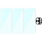 Set protectie 4in1 Bizon Glass Clear Pack, 3 folii sticla ecran + 1 folie sticla camera foto, compatibil cu Oppo Reno 15 F / FS, Transparent 7 - lerato.ro