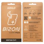 Set protectie 4in1 Bizon Glass Clear Pack, 3 folii sticla ecran + 1 folie sticla camera foto, compatibil cu Oppo Reno 15 F / FS, Transparent 8 - lerato.ro