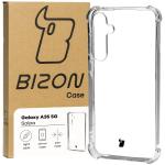 Carcasa Bizon Salpa compatibila cu Samsung Galaxy A35 5G, Transparent 3 - lerato.ro