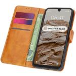 Husa flip cover Bizon Pocket compatibila cu Samsung Galaxy A16 4G / 5G, Maro 4 - lerato.ro