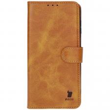 Husa flip cover Bizon Pocket compatibila cu Samsung Galaxy A16 4G / 5G, Maro