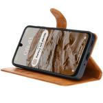 Husa flip cover Bizon Pocket compatibila cu Samsung Galaxy A16 4G / 5G, Maro 7 - lerato.ro