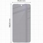 Folie sticla securizata Bizon Glass Mule Shadow Privacy compatibila cu Samsung Galaxy A35 5G, Negru 3 - lerato.ro