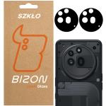Set 2 folii sticla camera foto Bizon Glass Silk Lens compatibile cu Nothing Phone (3a) Pro, Negru 3 - lerato.ro