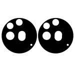Set 2 folii sticla camera foto Bizon Glass Silk Lens compatibile cu Nothing Phone (3a) Pro, Negru 4 - lerato.ro