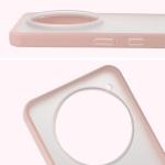 Carcasa Bizon Angelo compatibila cu Nothing Phone (3a) Pro, Transparent / Roz 4 - lerato.ro