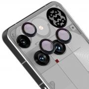 Folie sticla securizata camera foto Bizon Glass Snap Lens compatibila cu Nothing Phone (3), Negru