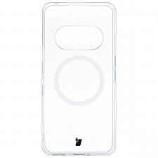Carcasa Bizon CrystalO cu MagSafe compatibila cu Nothing Phone (3a), Transparent