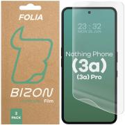 Set 2 folii protectie Bizon Glass Hydrogel compatibile cu Nothing Phone (3a) / (3a) Pro, Transparent