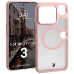 Carcasa Bizon MatteO cu MagSafe compatibila cu Nothing Phone (3), Roz 3 - lerato.ro