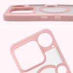 Carcasa Bizon MatteO cu MagSafe compatibila cu Nothing Phone (3), Roz 5 - lerato.ro