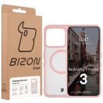 Carcasa Bizon MatteO cu MagSafe compatibila cu Nothing Phone (3), Roz 8 - lerato.ro