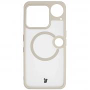 Carcasa Bizon MatteO cu MagSafe compatibila cu Nothing Phone (3), Bej