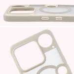 Carcasa Bizon MatteO cu MagSafe compatibila cu Nothing Phone (3), Bej 5 - lerato.ro