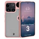 Carcasa Bizon Angelo compatibila cu Nothing Phone (3), Transparent / Roz 3 - lerato.ro