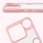 Carcasa Bizon Angelo compatibila cu Nothing Phone (3), Transparent / Roz 4 - lerato.ro