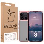 Carcasa Bizon Angelo compatibila cu Nothing Phone (3), Transparent / Roz 7 - lerato.ro