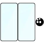Set protectie 3in1 Bizon Glass Edge Pack, 2 folii sticla ecran + 1 folie sticla camera foto, compatibil cu Nothing Phone (3a) Pro, Negru 5 - lerato.ro