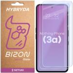 Set 2 folii sticla securizata Bizon Glass Mule Duo compatibile cu Nothing Phone (3a), Transparent 2 - lerato.ro