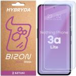 Set 2 folii sticla securizata Bizon Glass Mule Duo compatibile cu Nothing Phone (3a) Lite, Transparent 2 - lerato.ro