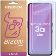 Set 2 folii sticla securizata Bizon Glass Mule Duo compatibile cu Nothing Phone (3a) Lite, Transparent