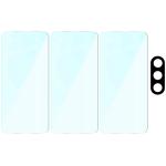 Set protectie 4in1 Bizon Glass Clear Pack, 3 folii sticla ecran + 1 folie sticla camera foto, compatibil cu Samsung Galaxy A56 5G, Transparent 7 - lerato.ro
