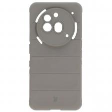 Carcasa Bizon Tur compatibila cu Nothing Phone (3a) Pro, Light Grey